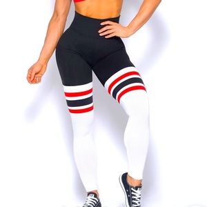 POCKET THIGH-HIGHS RETRO RED